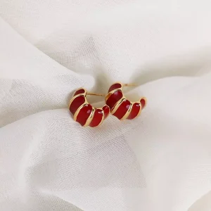 گوشواره شیک رنگ ثابت مناسب هدیه